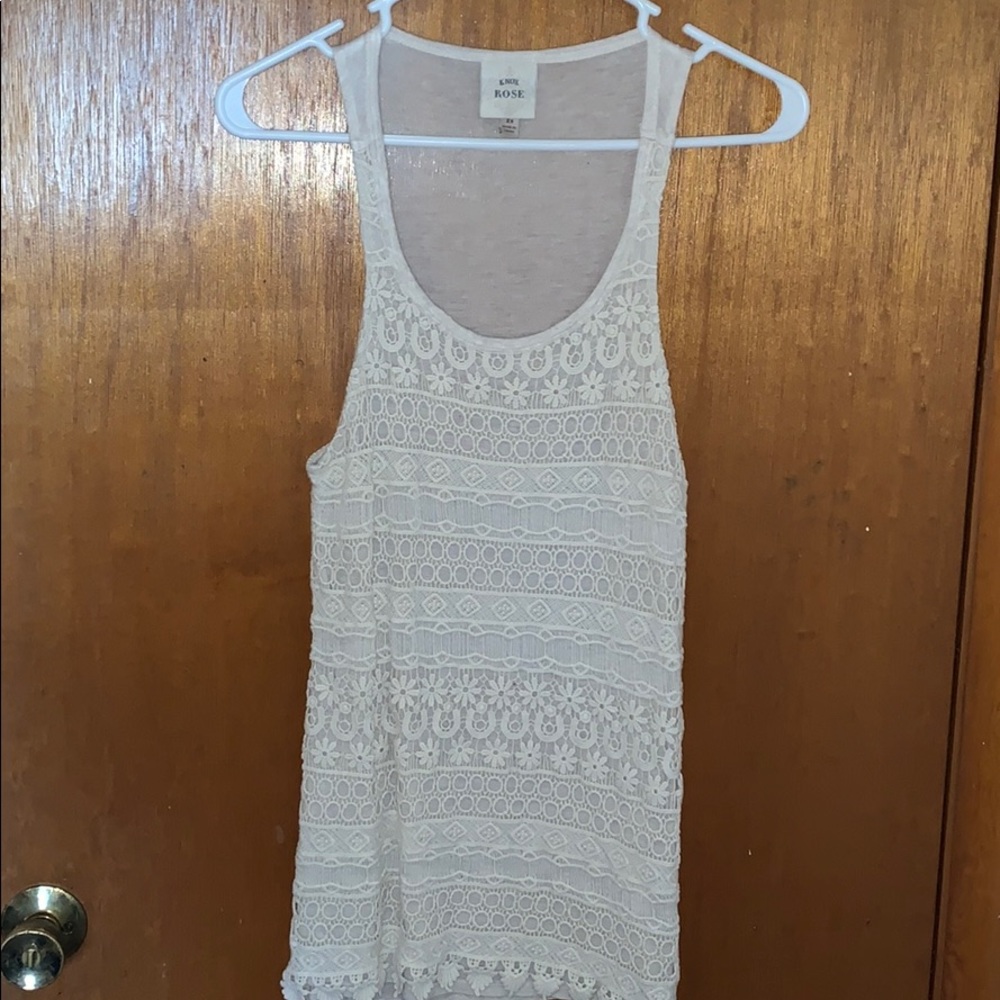 Long white tank